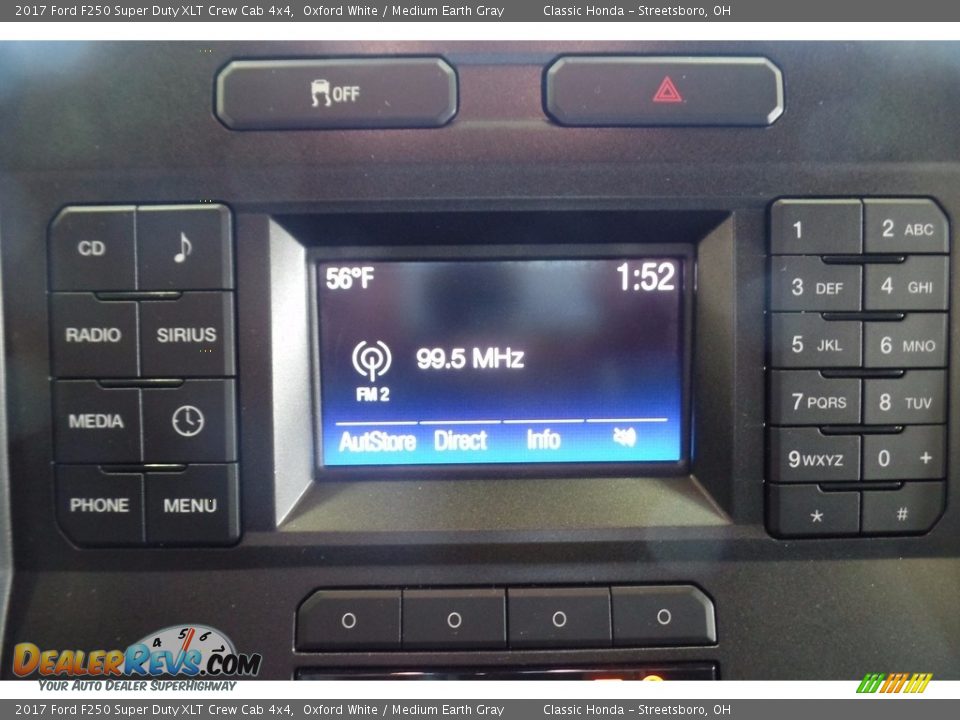 2017 Ford F250 Super Duty XLT Crew Cab 4x4 Oxford White / Medium Earth Gray Photo #23