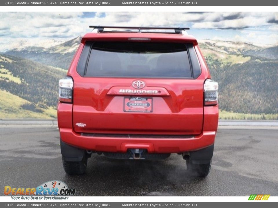 2016 Toyota 4Runner SR5 4x4 Barcelona Red Metallic / Black Photo #9