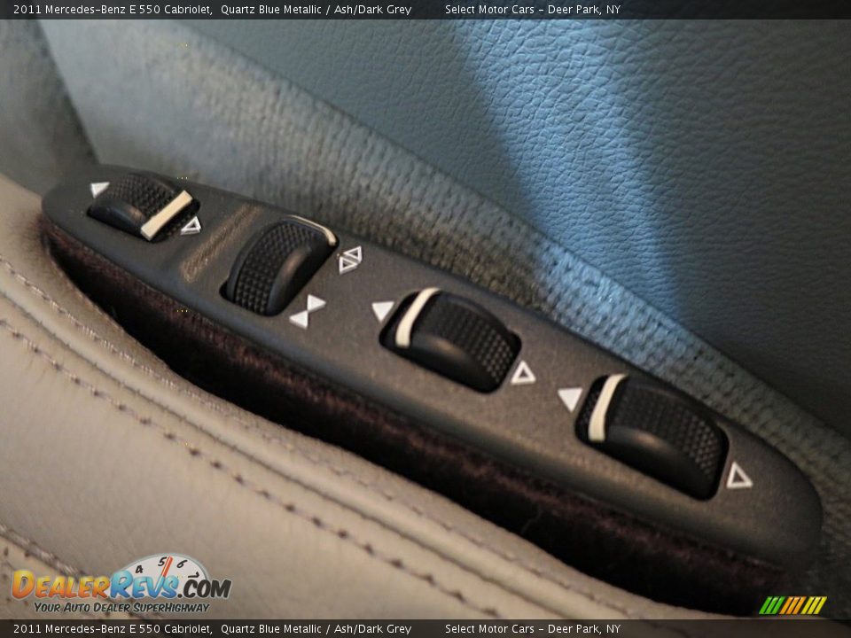 2011 Mercedes-Benz E 550 Cabriolet Quartz Blue Metallic / Ash/Dark Grey Photo #28
