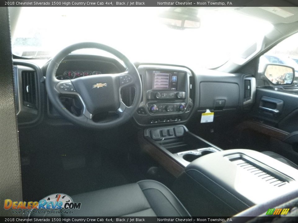 2018 Chevrolet Silverado 1500 High Country Crew Cab 4x4 Black / Jet Black Photo #15