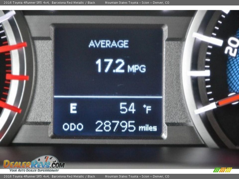 2016 Toyota 4Runner SR5 4x4 Barcelona Red Metallic / Black Photo #29