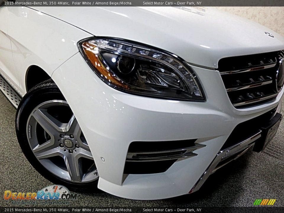 2015 Mercedes-Benz ML 350 4Matic Polar White / Almond Beige/Mocha Photo #9