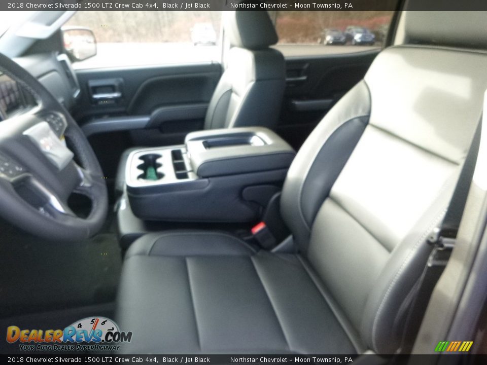 2018 Chevrolet Silverado 1500 LTZ Crew Cab 4x4 Black / Jet Black Photo #15