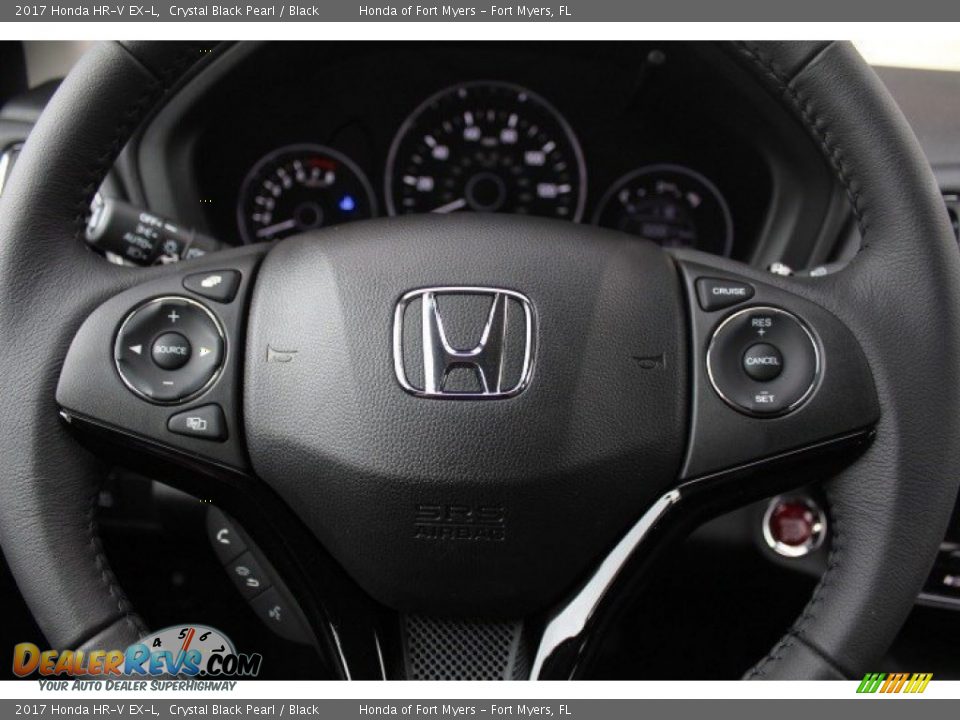 2017 Honda HR-V EX-L Crystal Black Pearl / Black Photo #11