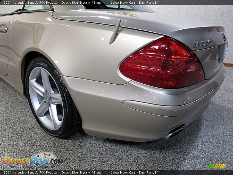 2004 Mercedes-Benz SL 500 Roadster Desert Silver Metallic / Stone Photo #11