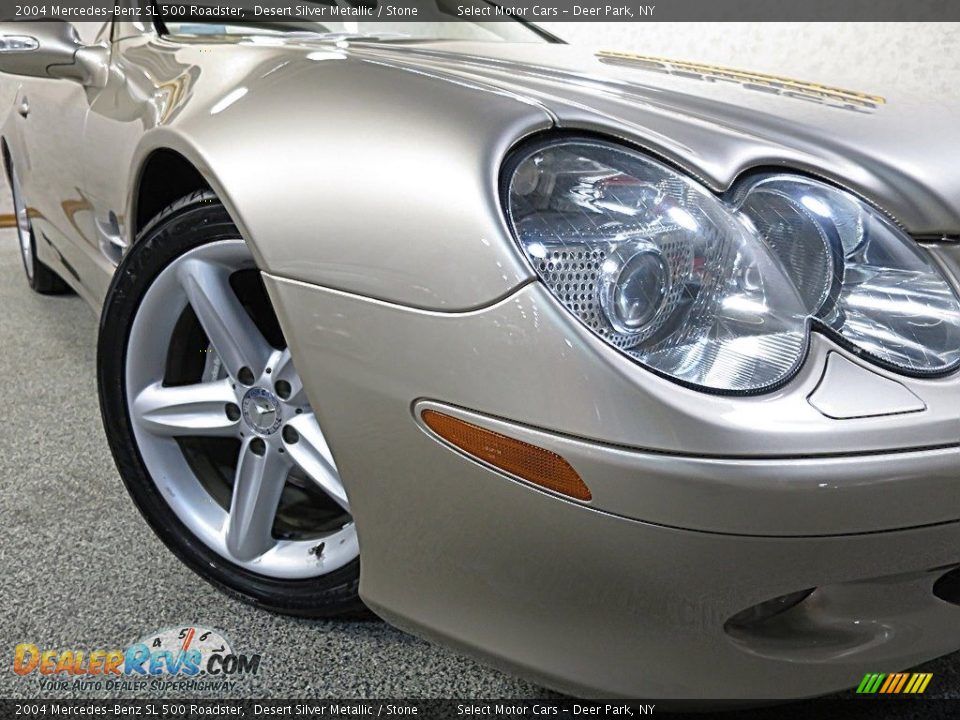 2004 Mercedes-Benz SL 500 Roadster Desert Silver Metallic / Stone Photo #14