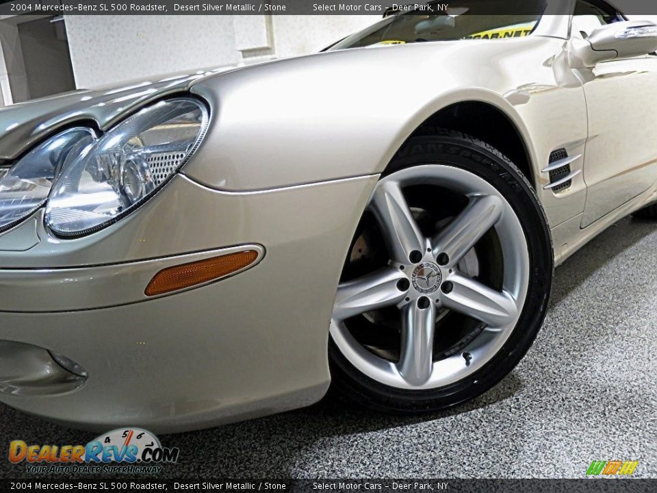 2004 Mercedes-Benz SL 500 Roadster Desert Silver Metallic / Stone Photo #15