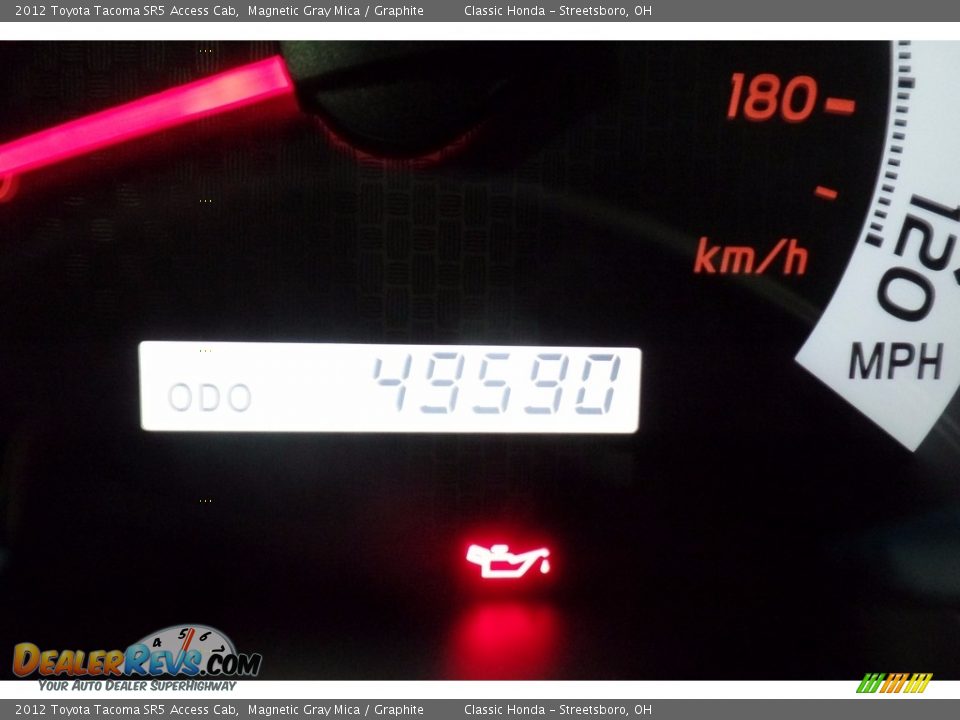 2012 Toyota Tacoma SR5 Access Cab Magnetic Gray Mica / Graphite Photo #23