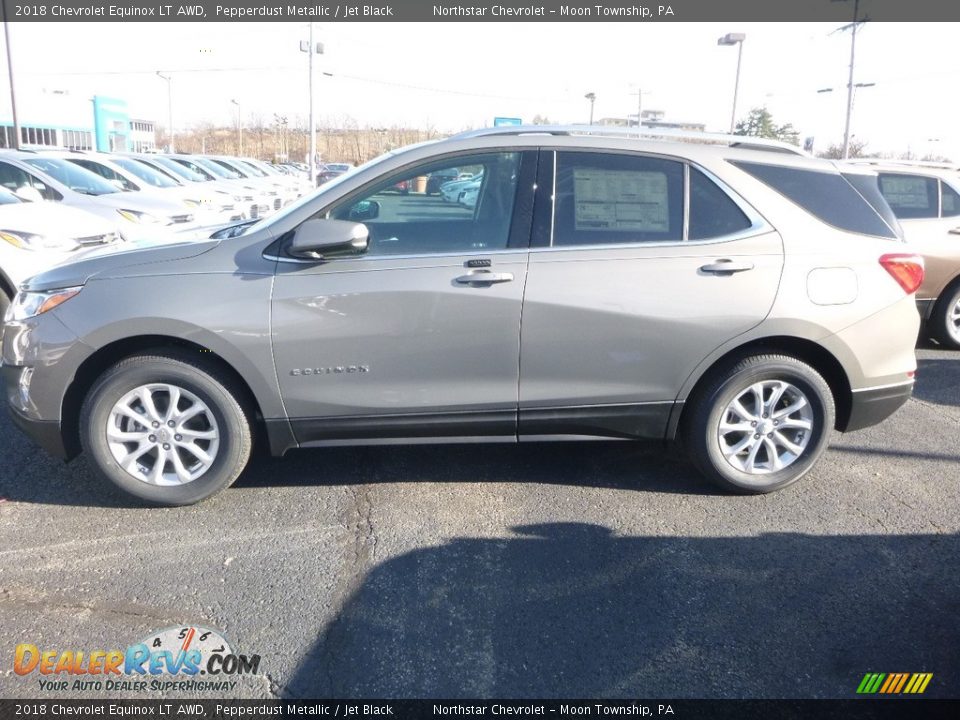2018 Chevrolet Equinox LT AWD Pepperdust Metallic / Jet Black Photo #2