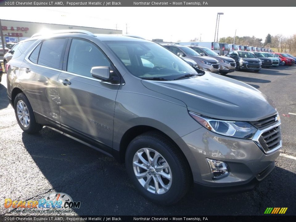 2018 Chevrolet Equinox LT AWD Pepperdust Metallic / Jet Black Photo #7