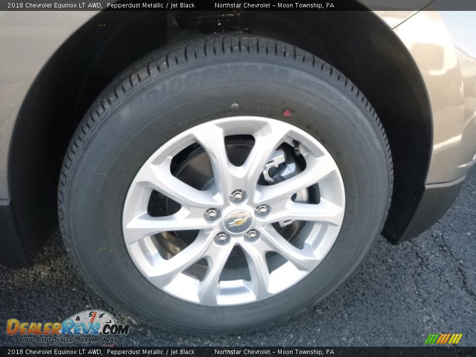 2018 Chevrolet Equinox LT AWD Pepperdust Metallic / Jet Black Photo #8