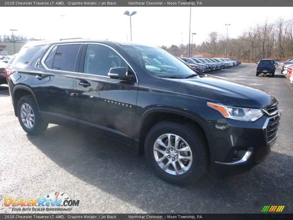 2018 Chevrolet Traverse LT AWD Graphite Metallic / Jet Black Photo #7