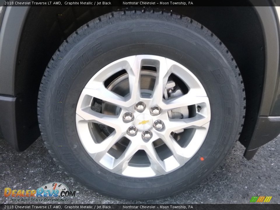 2018 Chevrolet Traverse LT AWD Graphite Metallic / Jet Black Photo #8