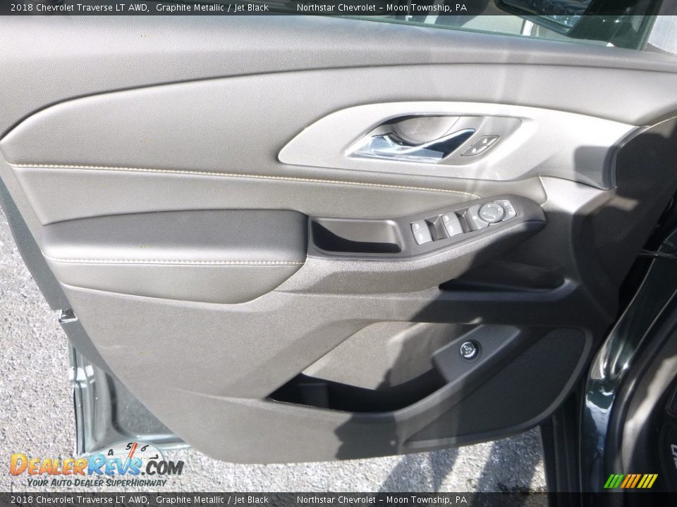 2018 Chevrolet Traverse LT AWD Graphite Metallic / Jet Black Photo #14