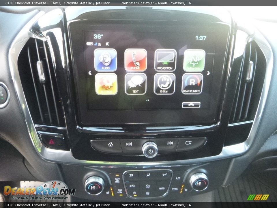 2018 Chevrolet Traverse LT AWD Graphite Metallic / Jet Black Photo #17