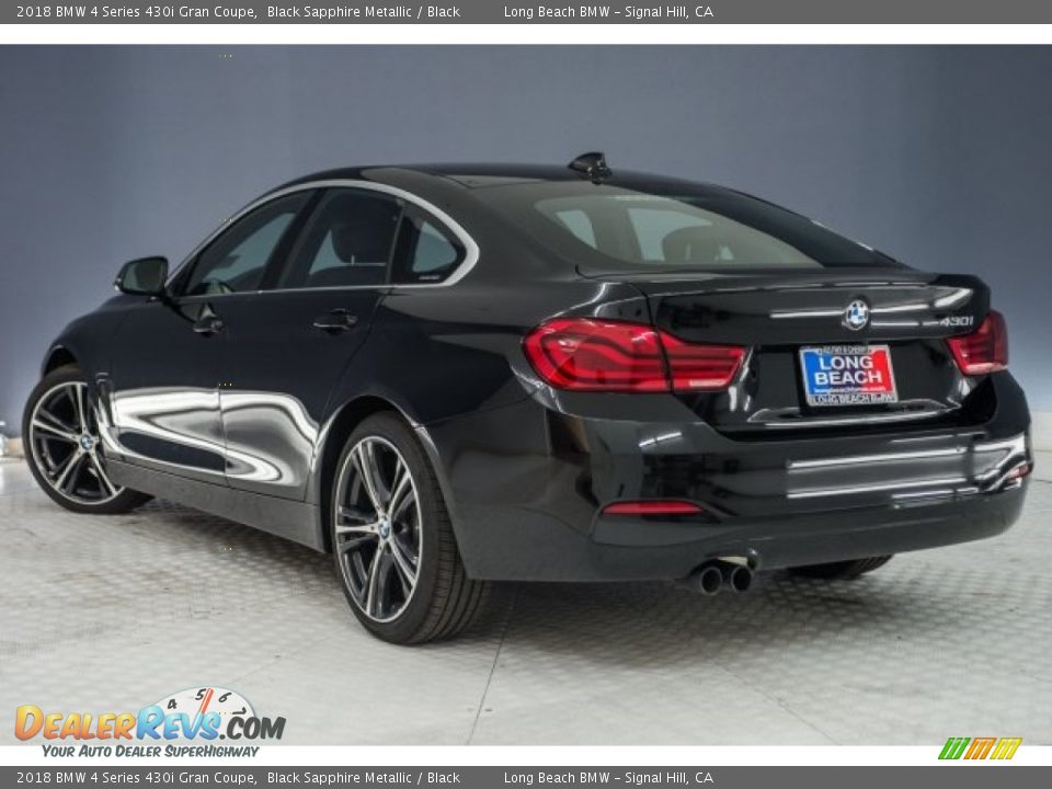 2018 BMW 4 Series 430i Gran Coupe Black Sapphire Metallic / Black Photo #10