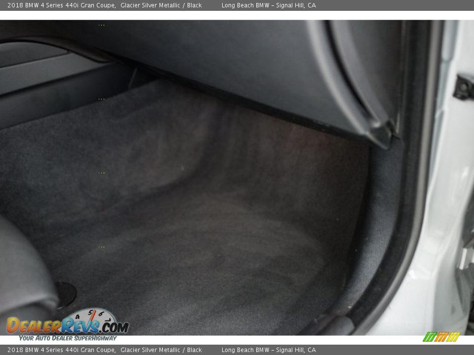 2018 BMW 4 Series 440i Gran Coupe Glacier Silver Metallic / Black Photo #19