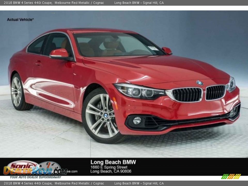 2018 BMW 4 Series 440i Coupe Melbourne Red Metallic / Cognac Photo #1