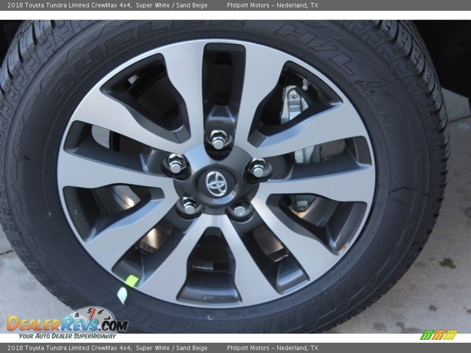 2018 Toyota Tundra Limited CrewMax 4x4 Super White / Sand Beige Photo #4