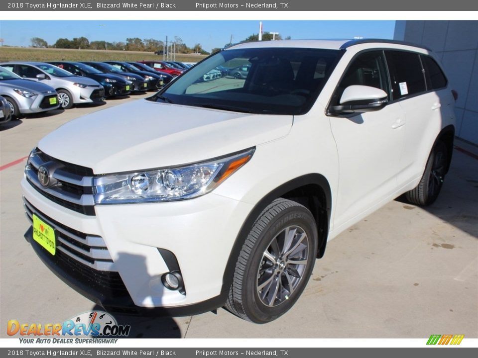 2018 Toyota Highlander XLE Blizzard White Pearl / Black Photo #3
