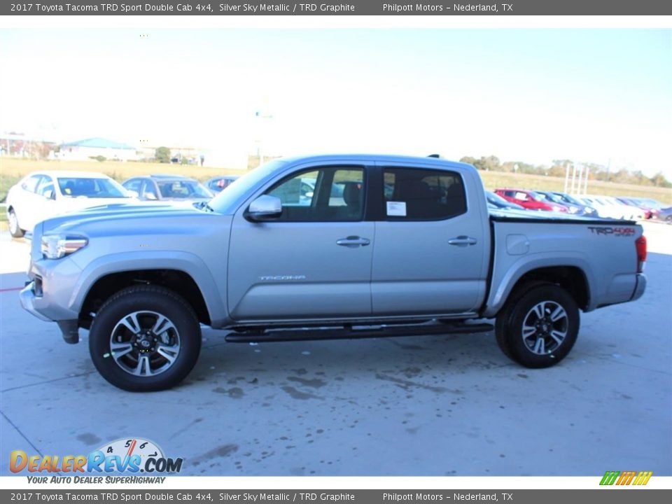 2017 Toyota Tacoma TRD Sport Double Cab 4x4 Silver Sky Metallic / TRD Graphite Photo #5