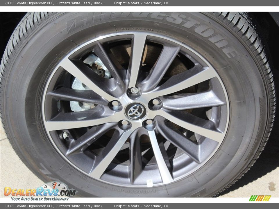 2018 Toyota Highlander XLE Blizzard White Pearl / Black Photo #4