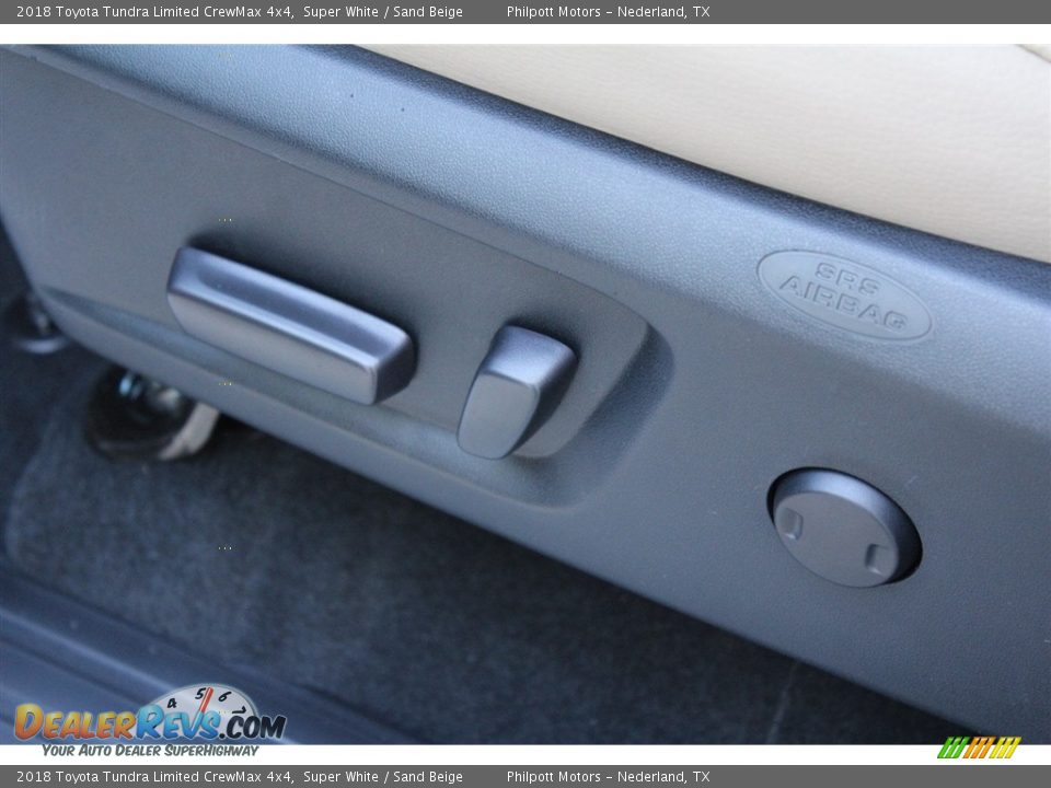 2018 Toyota Tundra Limited CrewMax 4x4 Super White / Sand Beige Photo #10