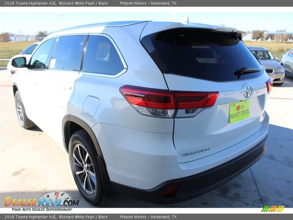 2018 Toyota Highlander XLE Blizzard White Pearl / Black Photo #6