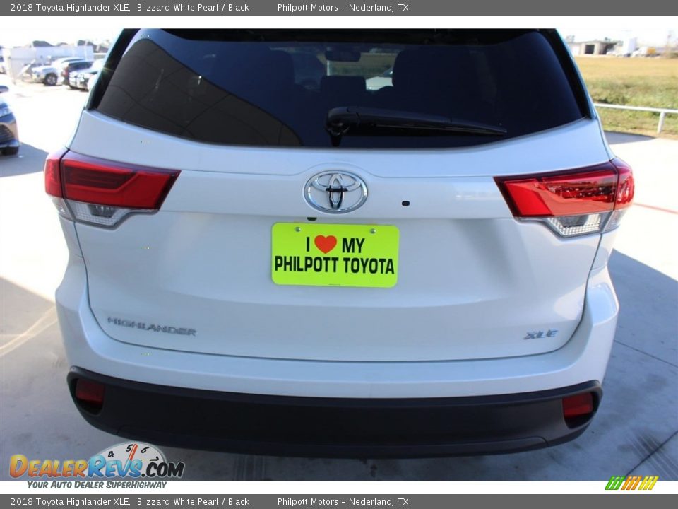 2018 Toyota Highlander XLE Blizzard White Pearl / Black Photo #7