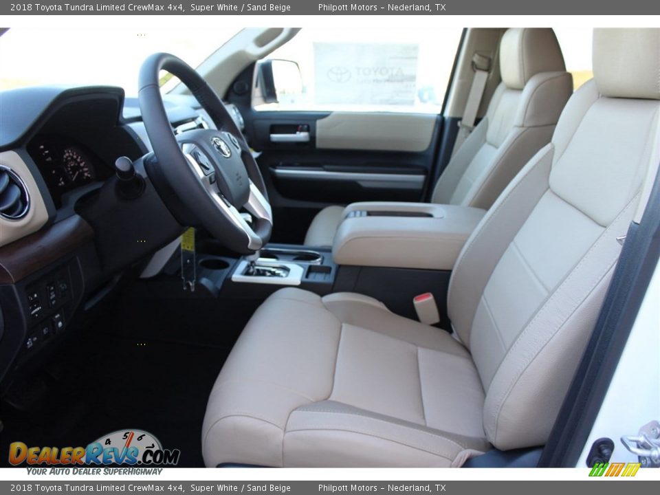 2018 Toyota Tundra Limited CrewMax 4x4 Super White / Sand Beige Photo #12