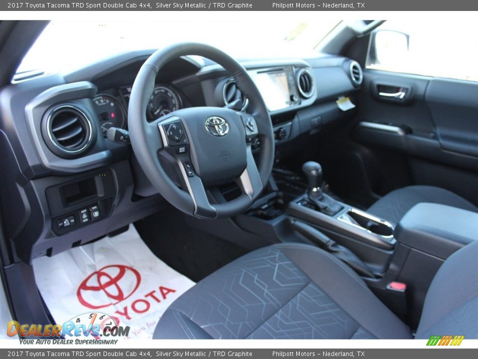 2017 Toyota Tacoma TRD Sport Double Cab 4x4 Silver Sky Metallic / TRD Graphite Photo #11