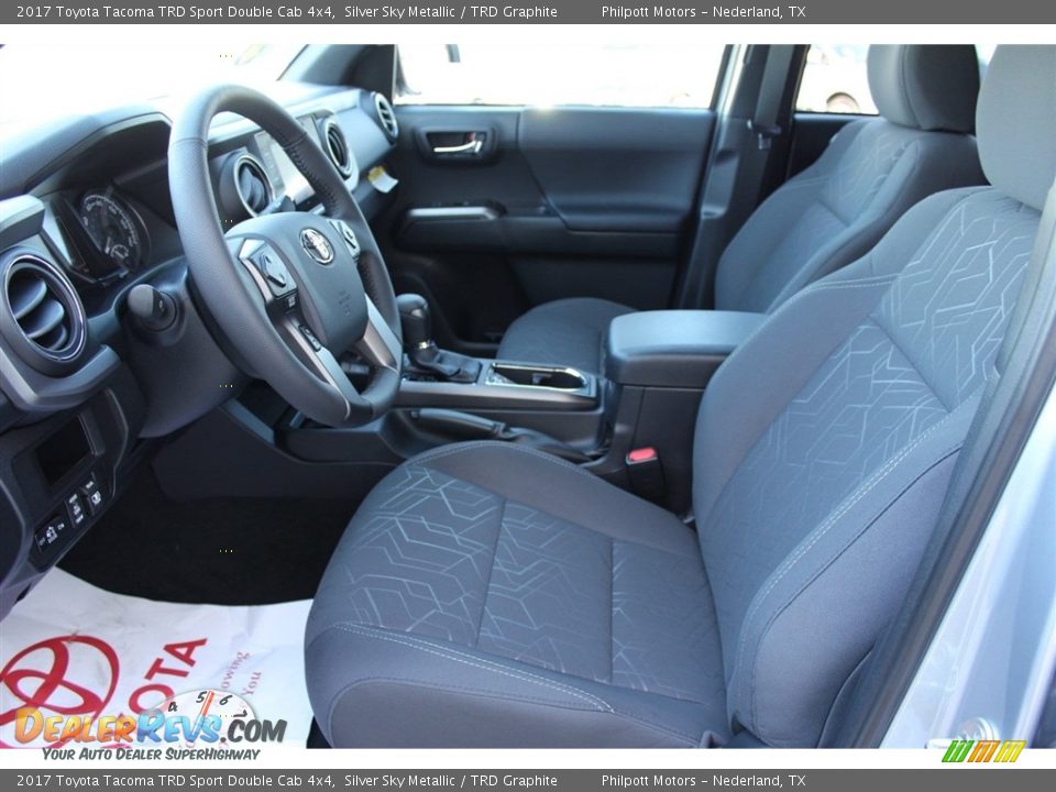 2017 Toyota Tacoma TRD Sport Double Cab 4x4 Silver Sky Metallic / TRD Graphite Photo #12