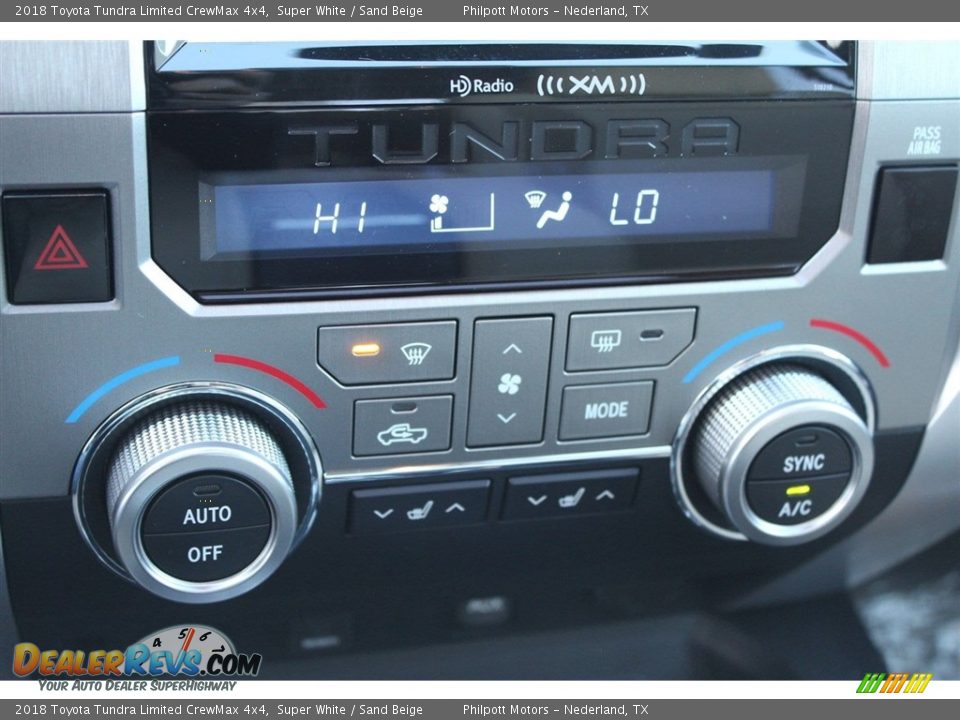 2018 Toyota Tundra Limited CrewMax 4x4 Super White / Sand Beige Photo #16