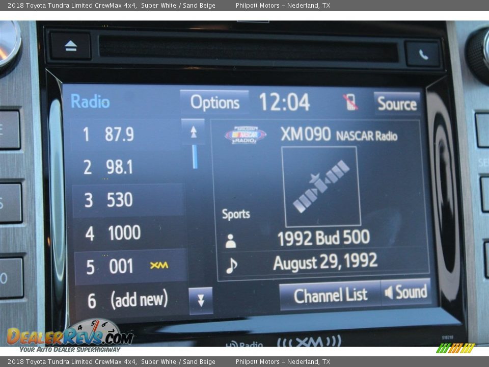 2018 Toyota Tundra Limited CrewMax 4x4 Super White / Sand Beige Photo #19