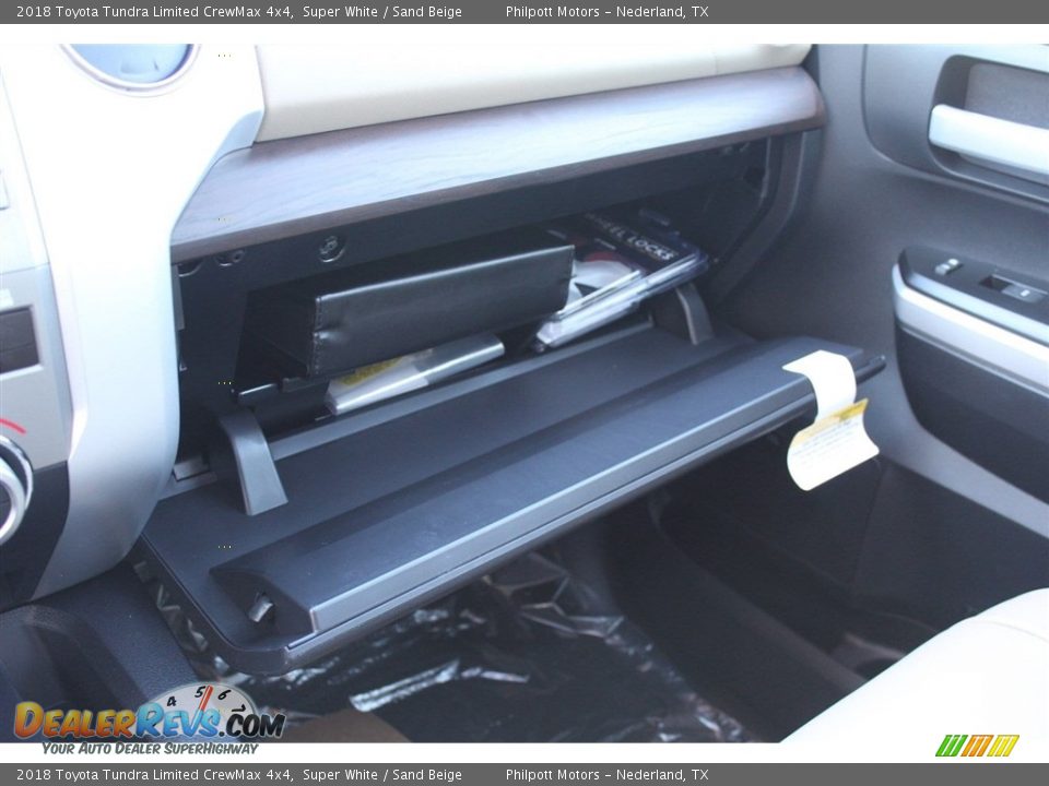 2018 Toyota Tundra Limited CrewMax 4x4 Super White / Sand Beige Photo #20