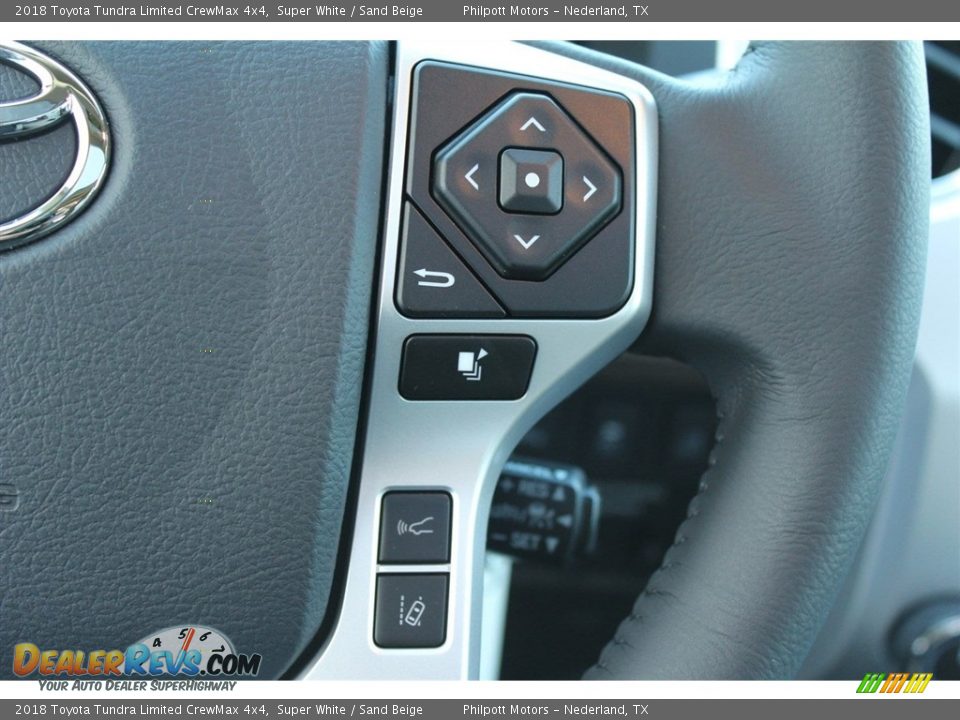 2018 Toyota Tundra Limited CrewMax 4x4 Super White / Sand Beige Photo #23