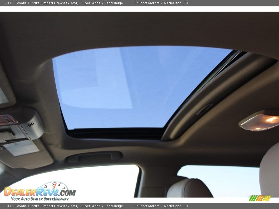 2018 Toyota Tundra Limited CrewMax 4x4 Super White / Sand Beige Photo #25