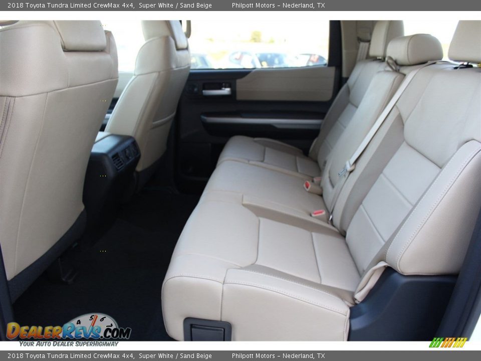 2018 Toyota Tundra Limited CrewMax 4x4 Super White / Sand Beige Photo #28