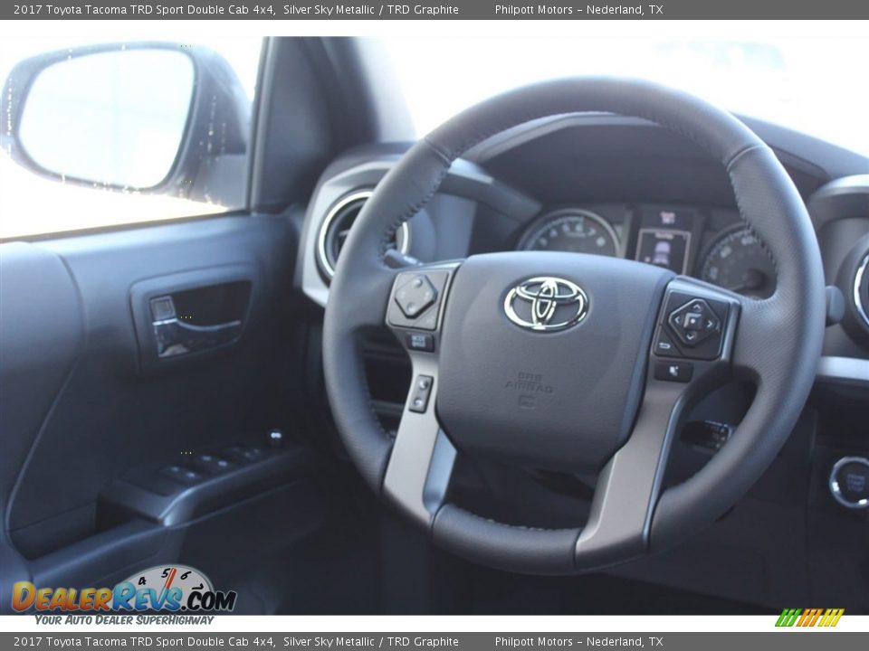 2017 Toyota Tacoma TRD Sport Double Cab 4x4 Silver Sky Metallic / TRD Graphite Photo #28