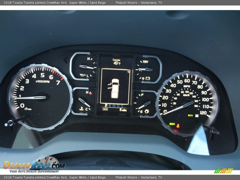 2018 Toyota Tundra Limited CrewMax 4x4 Super White / Sand Beige Photo #33