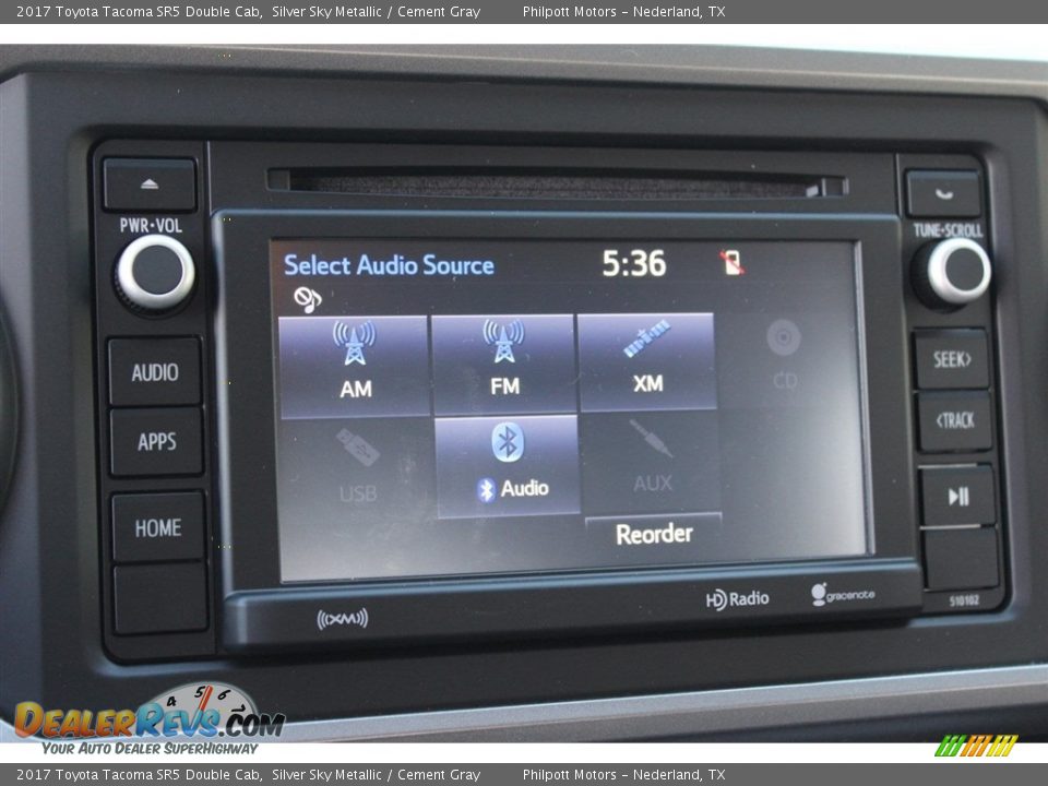 2017 Toyota Tacoma SR5 Double Cab Silver Sky Metallic / Cement Gray Photo #14