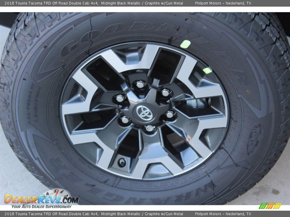 2018 Toyota Tacoma TRD Off Road Double Cab 4x4 Midnight Black Metallic / Graphite w/Gun Metal Photo #4