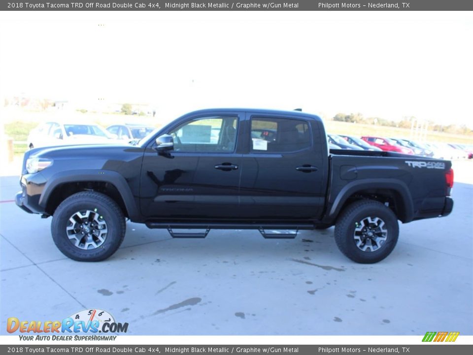 2018 Toyota Tacoma TRD Off Road Double Cab 4x4 Midnight Black Metallic / Graphite w/Gun Metal Photo #5