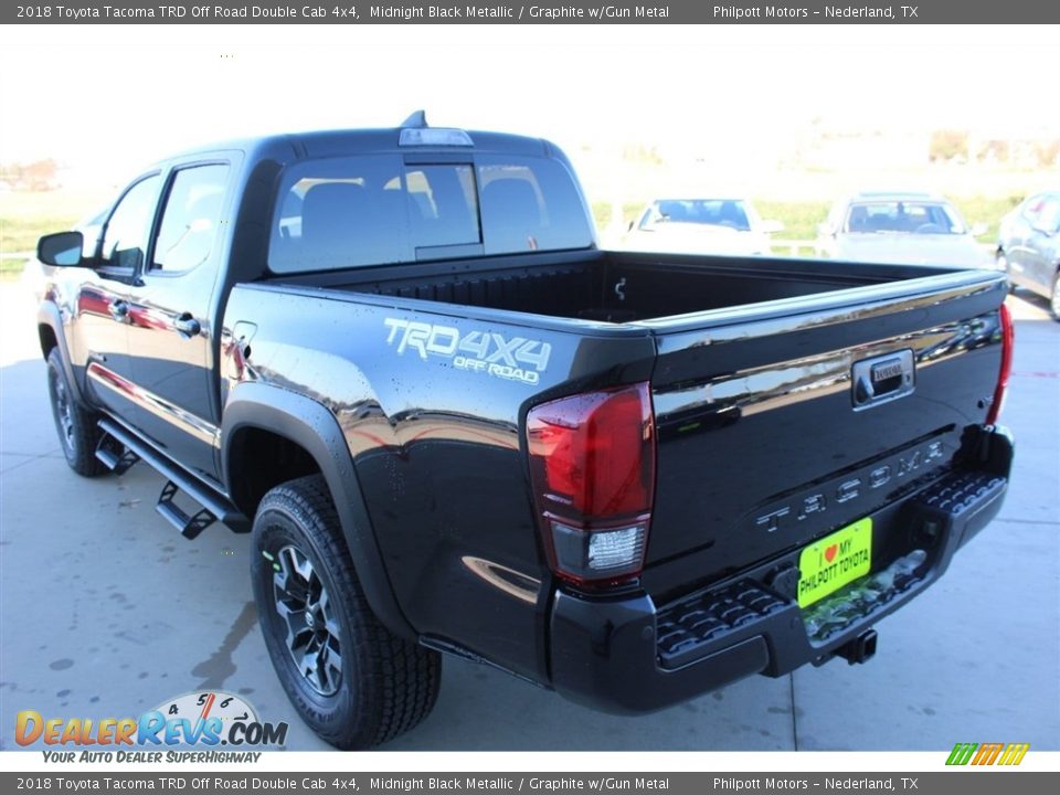 2018 Toyota Tacoma TRD Off Road Double Cab 4x4 Midnight Black Metallic / Graphite w/Gun Metal Photo #6