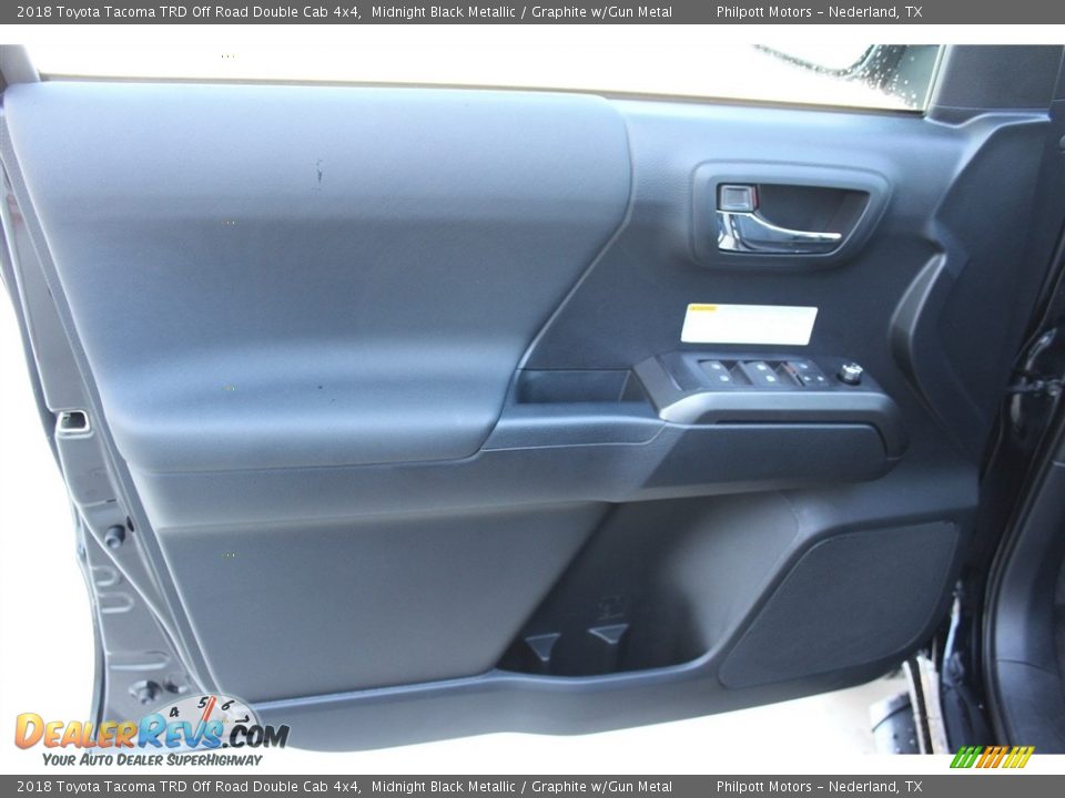 2018 Toyota Tacoma TRD Off Road Double Cab 4x4 Midnight Black Metallic / Graphite w/Gun Metal Photo #8