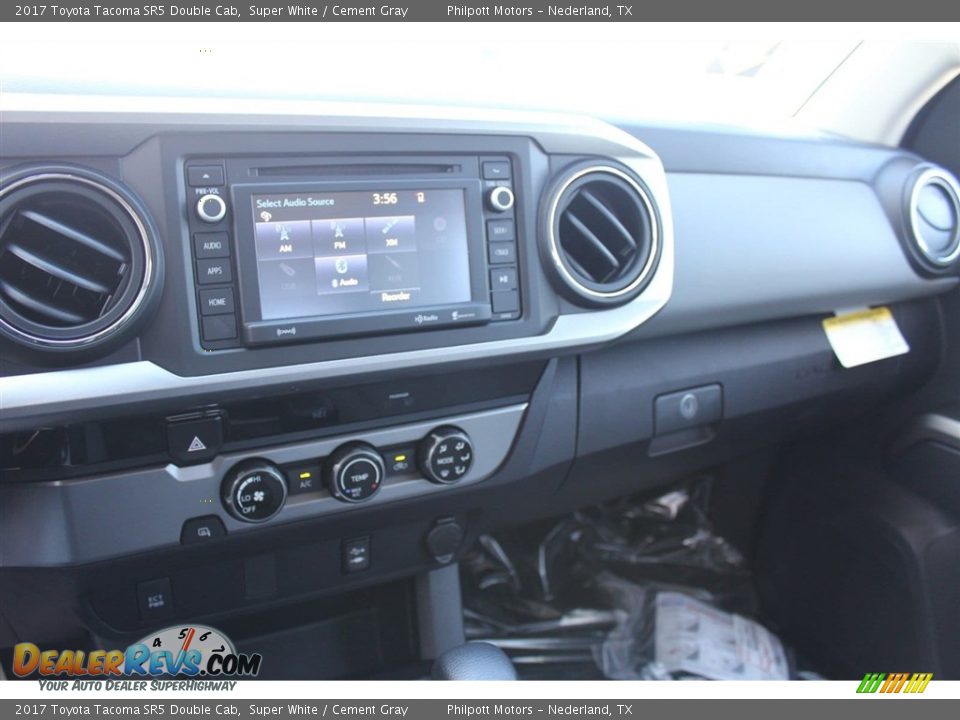 2017 Toyota Tacoma SR5 Double Cab Super White / Cement Gray Photo #12