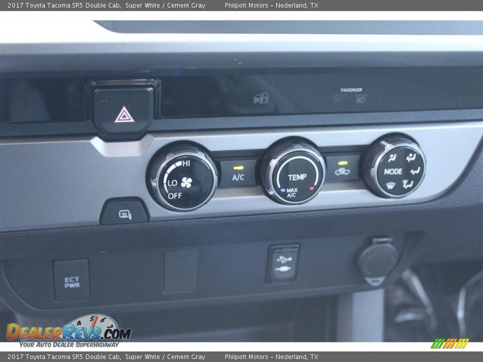 2017 Toyota Tacoma SR5 Double Cab Super White / Cement Gray Photo #14