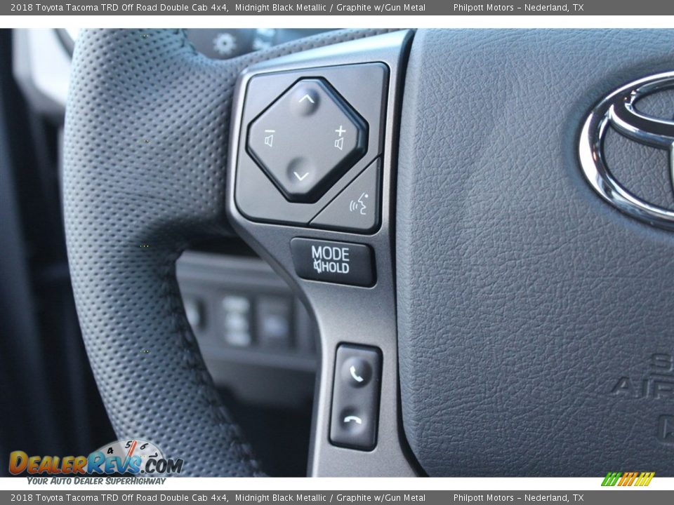 2018 Toyota Tacoma TRD Off Road Double Cab 4x4 Midnight Black Metallic / Graphite w/Gun Metal Photo #20