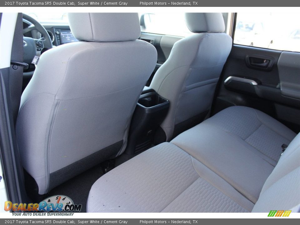 2017 Toyota Tacoma SR5 Double Cab Super White / Cement Gray Photo #22
