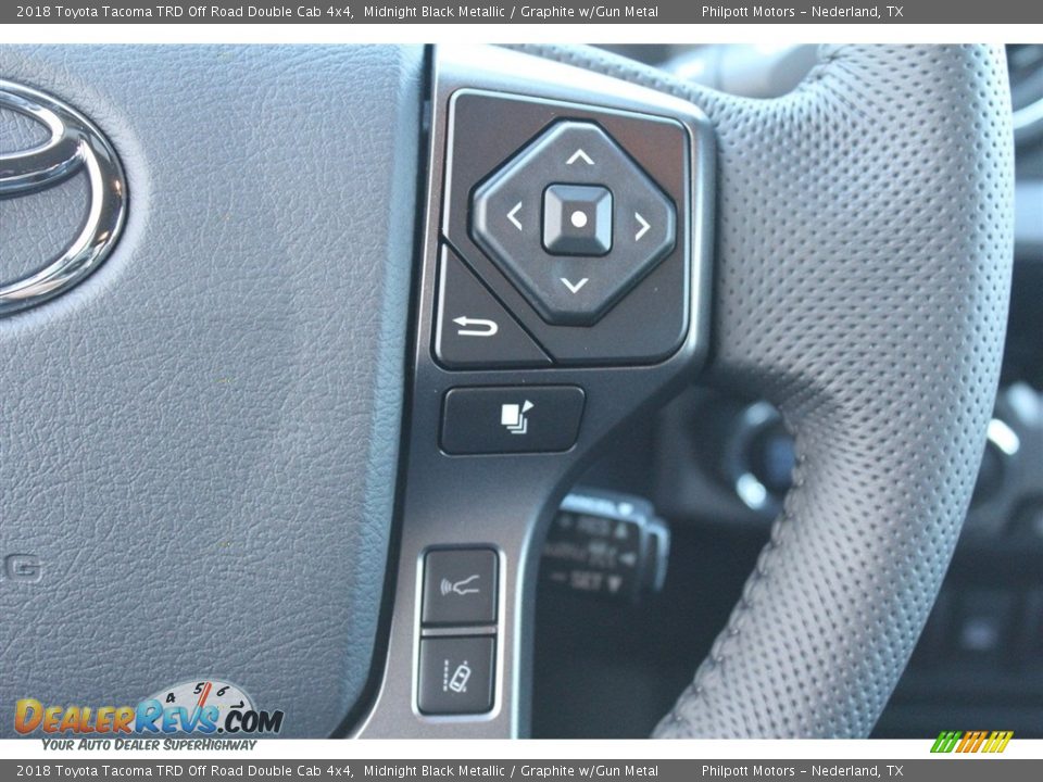 2018 Toyota Tacoma TRD Off Road Double Cab 4x4 Midnight Black Metallic / Graphite w/Gun Metal Photo #21